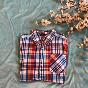 Boys plaid polo